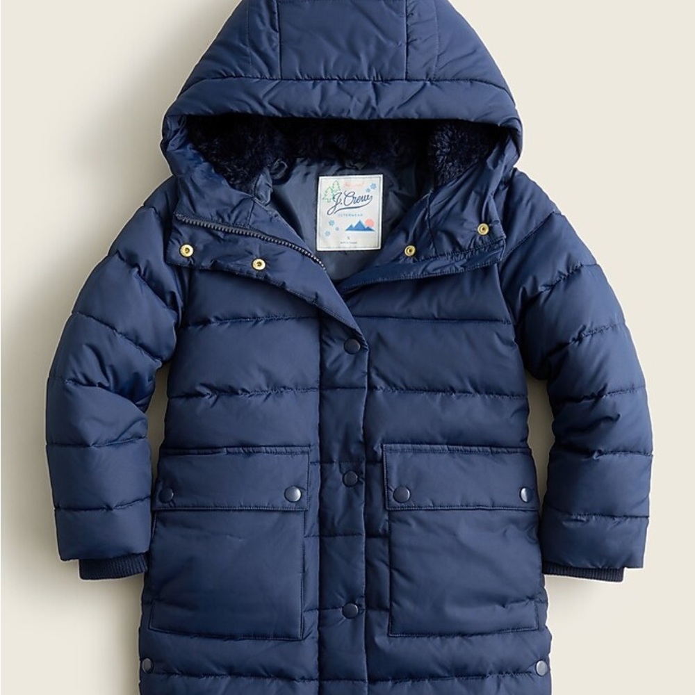 J. Crew Girls' chateau puffer jacket with eco-friendly PrimaLoft